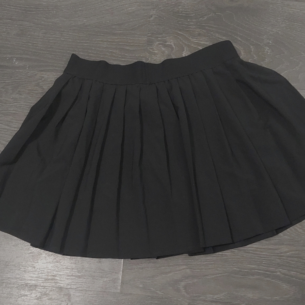 Love Stitch Black Skater Skirt